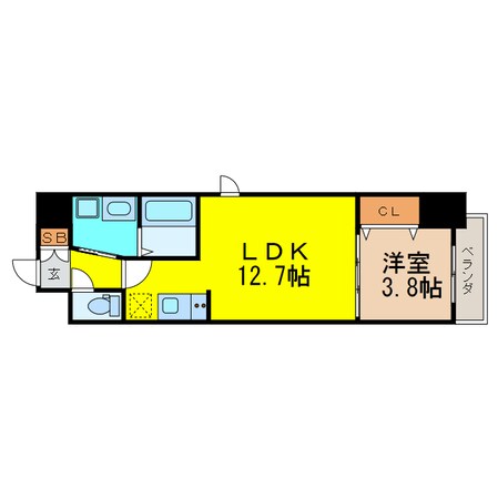 堺筋本町駅 徒歩2分 2階の物件間取画像